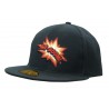 Full cap - mod. 4147:M/L, Black, Cotton twill, Black